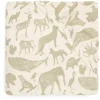 Jollein Hoeslaken Jersey Wieg 40/50 x 80/90 cm Animals Olive Green
