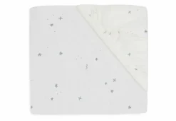 Jollein Hoeslaken Jersey 70/75 x 140/150 cm Twinkling Sea Green