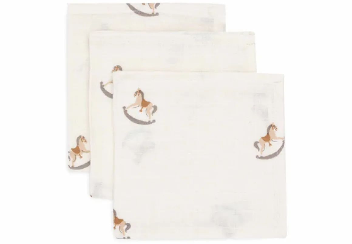 Jollein Hydrofiel Monddoekje 31x31cm Nostalgic Ride (3pack)