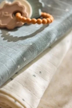 Jollein Hydrofiel Monddoekje 31x31cm Twinkling Sea Green (3pack)