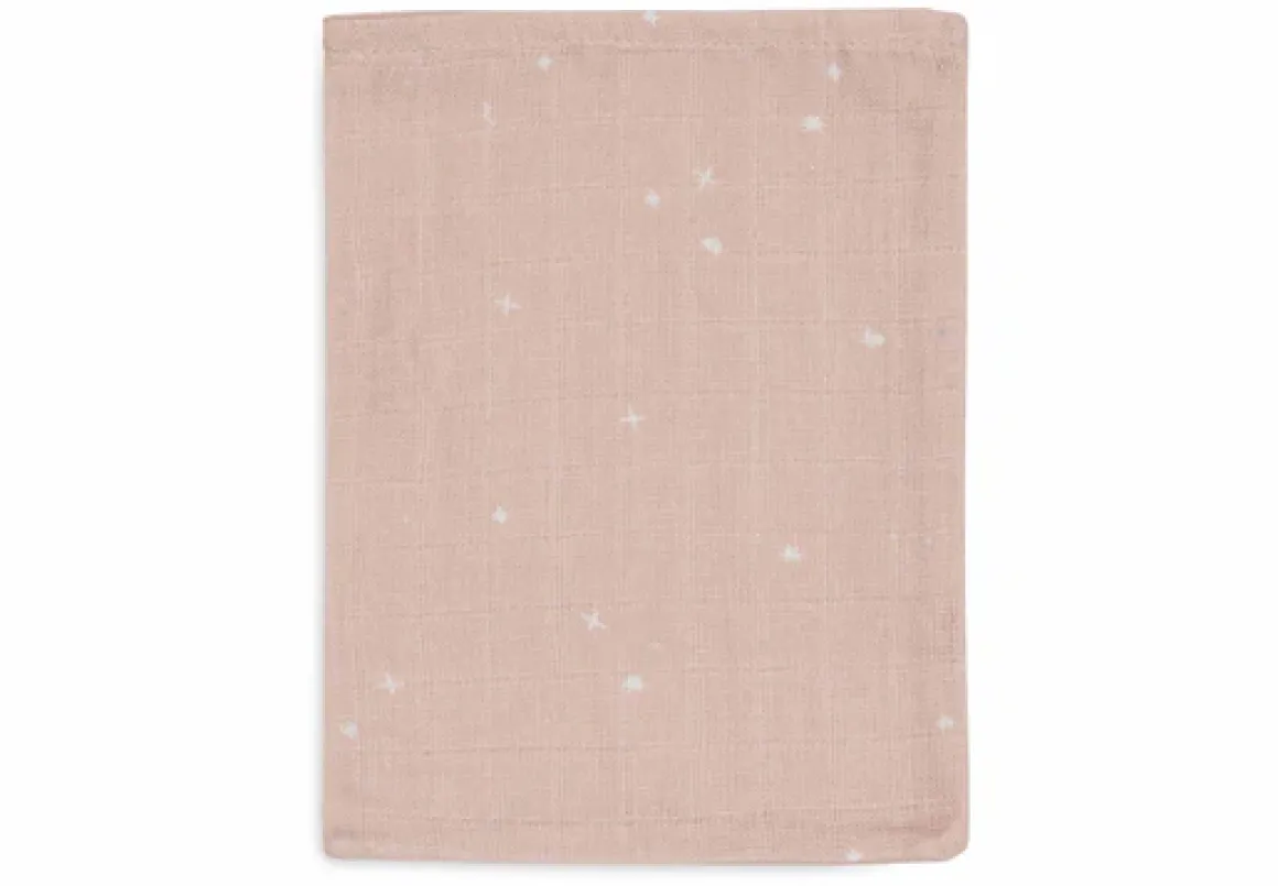 Jollein Hydrofiel Washandje 15x20cm Twinkling Wild Rose (3pack)
