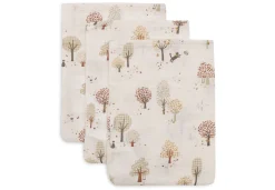Jollein Hydrofiel Washandje 15x20cm Tiny Park - 3 Stuks