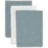 Jollein Hydrofiel Washandje 15x20cm Twinkling Sea Green (3pack)