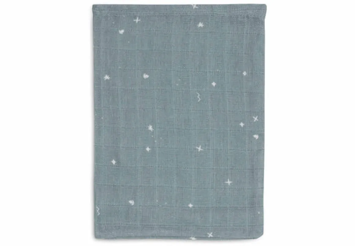 Jollein Hydrofiel Washandje 15x20cm Twinkling Sea Green (3pack)
