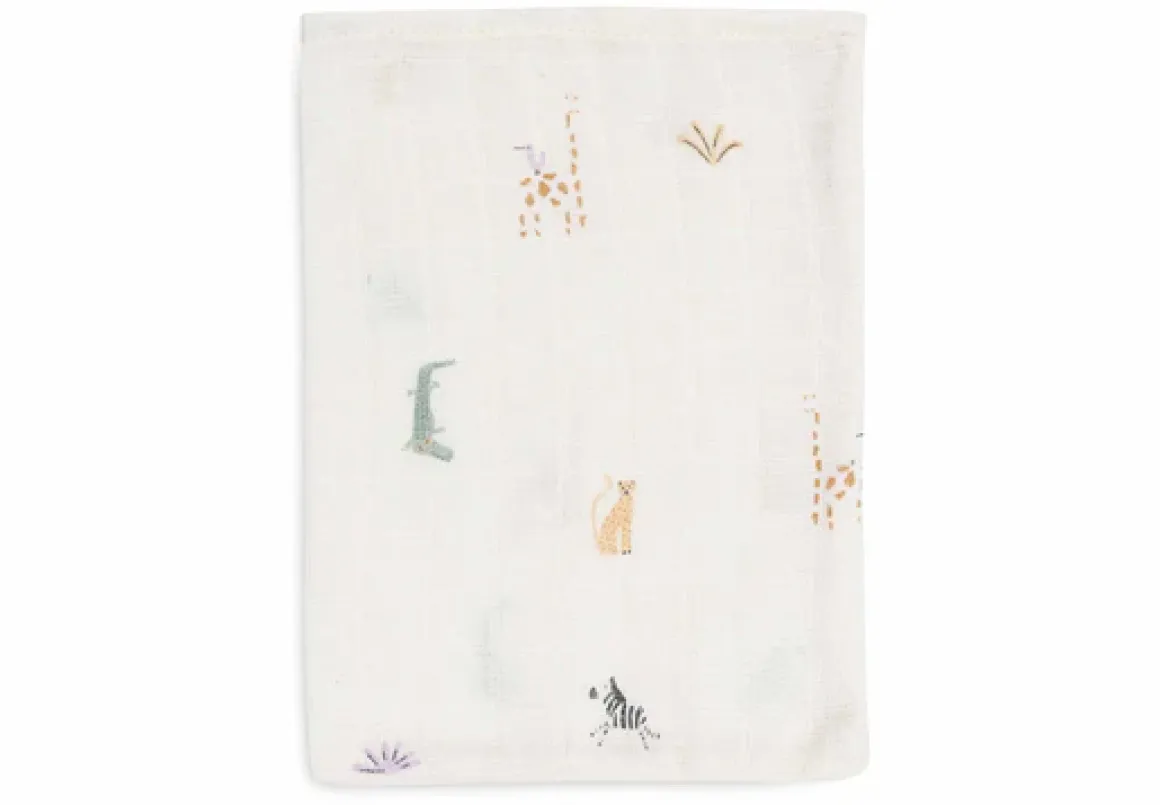 Jollein Hydrofiel Washandje 15x20cm Jungle Jambo (3pack)