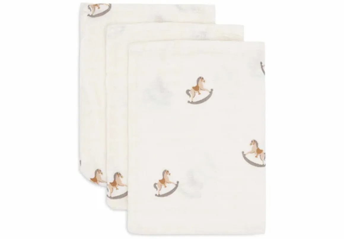 Jollein Hydrofiel Washandje 15x20cm Nostalgic Ride (3pack)