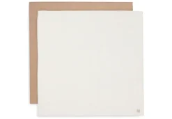 Jollein Hydrofiele Doek Large 115x115cm Biscuit/Ivory (2pack)