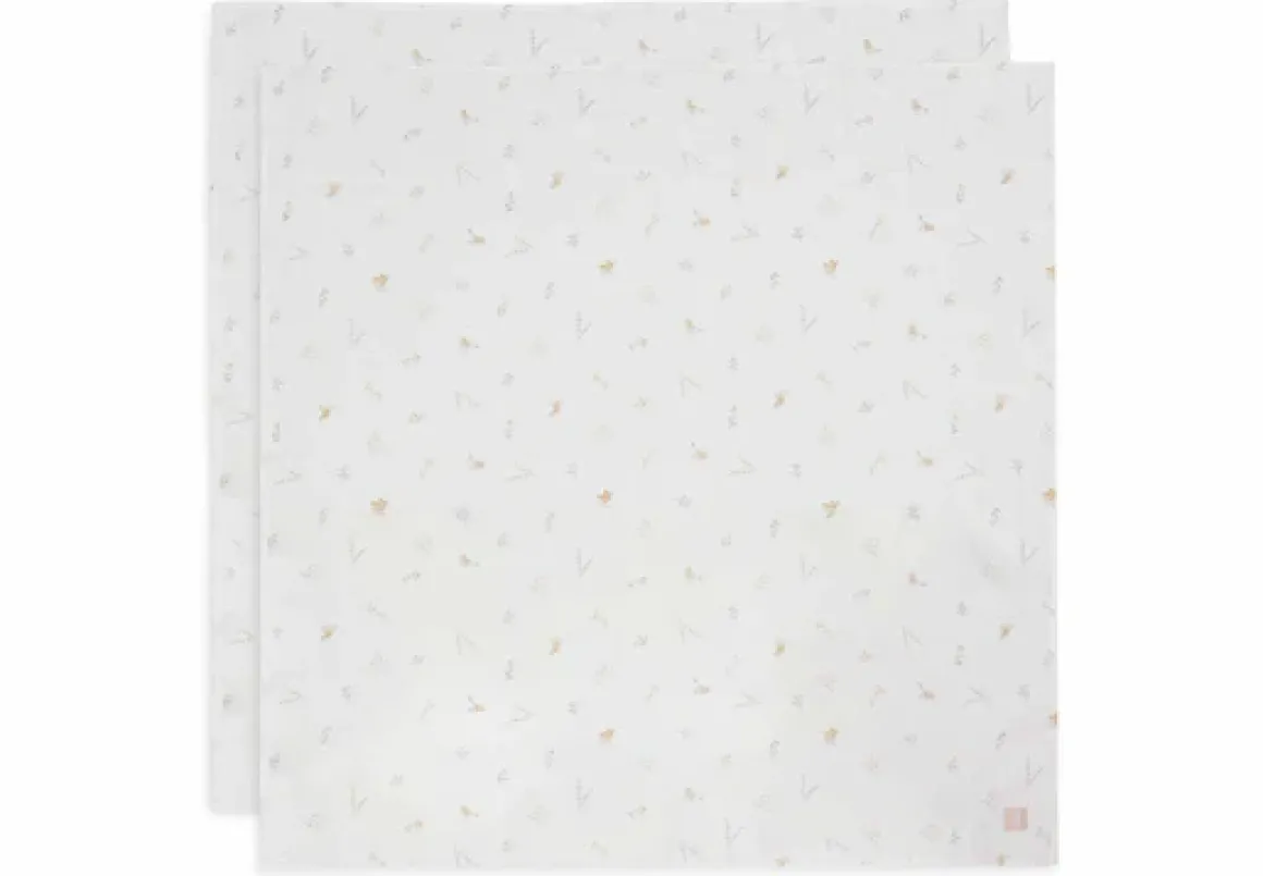 Jollein Hydrofiele Doek Large 115x115cm Lovely Birds (2-pack)