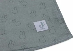 Jollein Hydrofiele Doek Large 115x115cm Miffy Silhouettes Sea Green (2-pack)