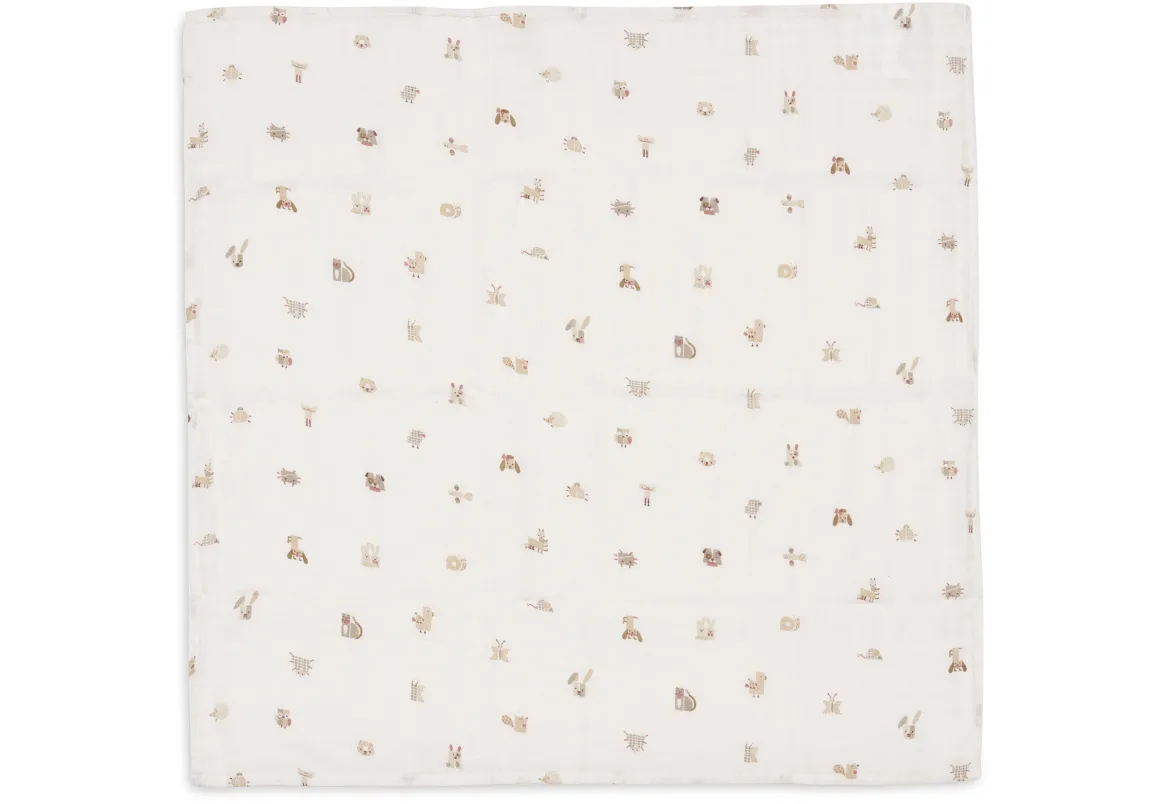 Jollein Hydrofiele Doek Small 70x70cm Animal Friends - 3 Stuks