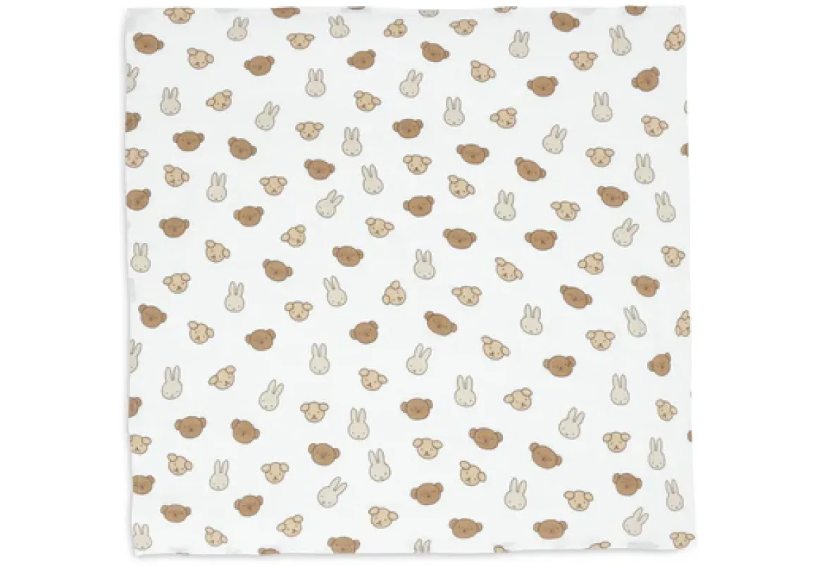 Jollein Hydrofiele Doek Small 70x70cm Miffy and Friends (3pack)