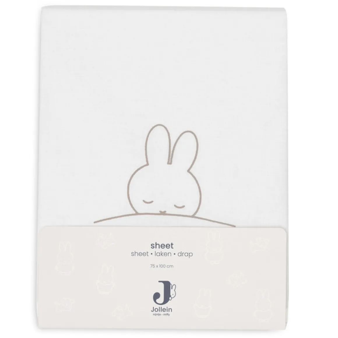 Jollein Laken Wieg 75x100cm Sleepy Miffy Funghi