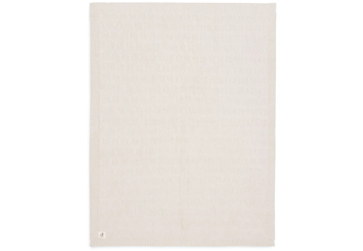 Jollein Ledikant Deken 100 x 150 cm Grain Knit Oatmeal