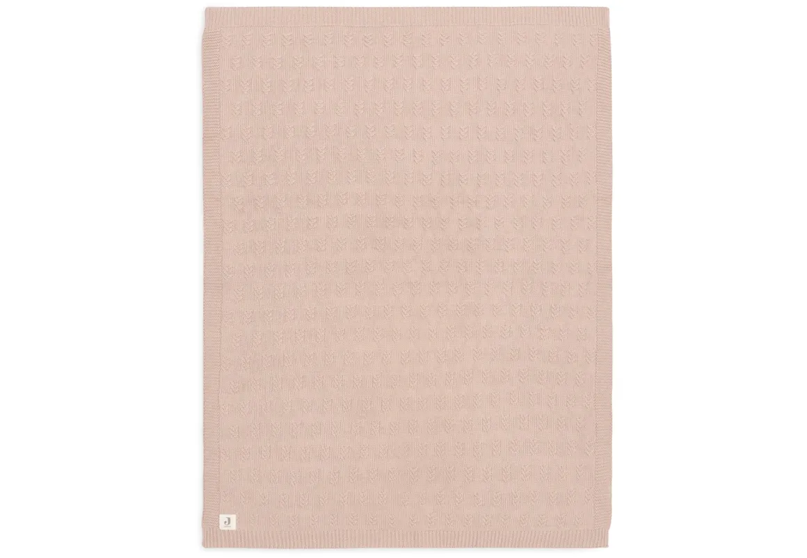Jollein Ledikant Deken 100 x 150 cm Grain Knit Wild Rose