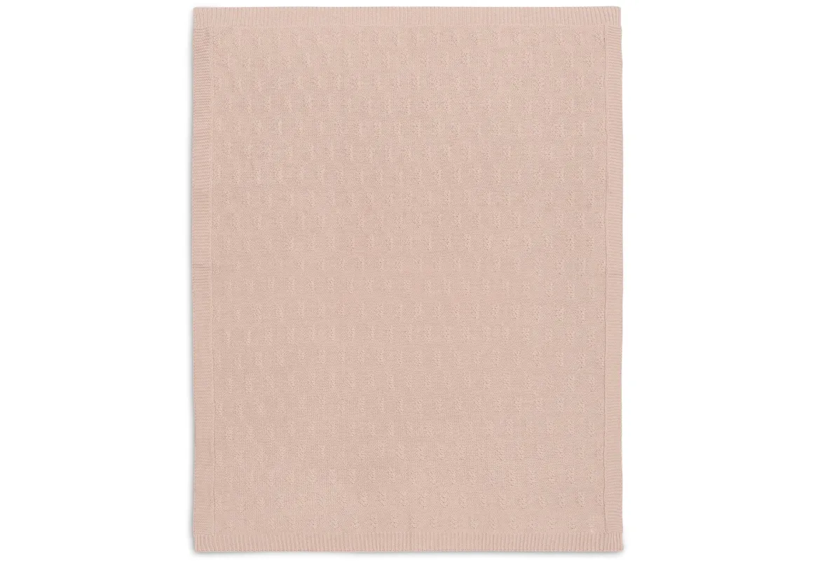 Jollein Ledikant Deken 100 x 150 cm Grain Knit Wild Rose