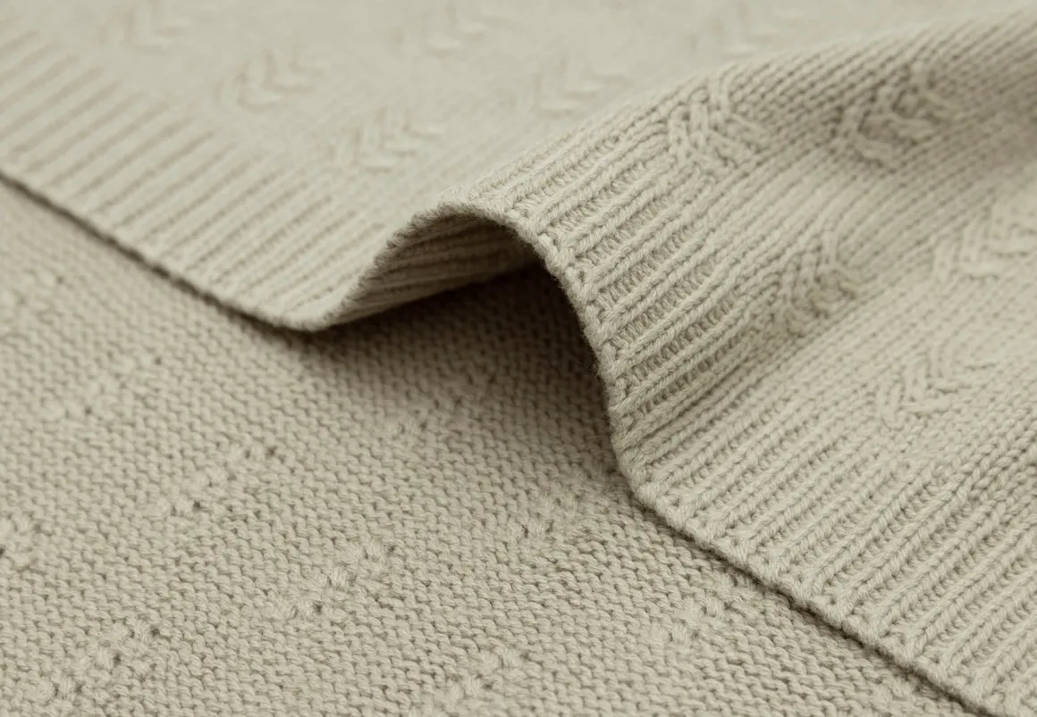 Jollein Ledikant Deken 100 x 150 cm Grain Knit Olive Green