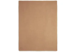 Jollein Ledikant Deken Basic Knit Biscuit/Fleece 100 x 150 cm