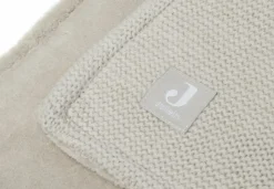 Jollein Ledikant Deken Basic Knit Nougat/Fleece 100 x 150 cm