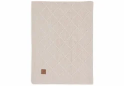 Jollein Ledikantdeken 100 x 150 cm Check Knit Oatmeal