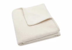 Jollein Ledikantdeken 100 x 150 cm Cosy Knit Ivory/Velvet