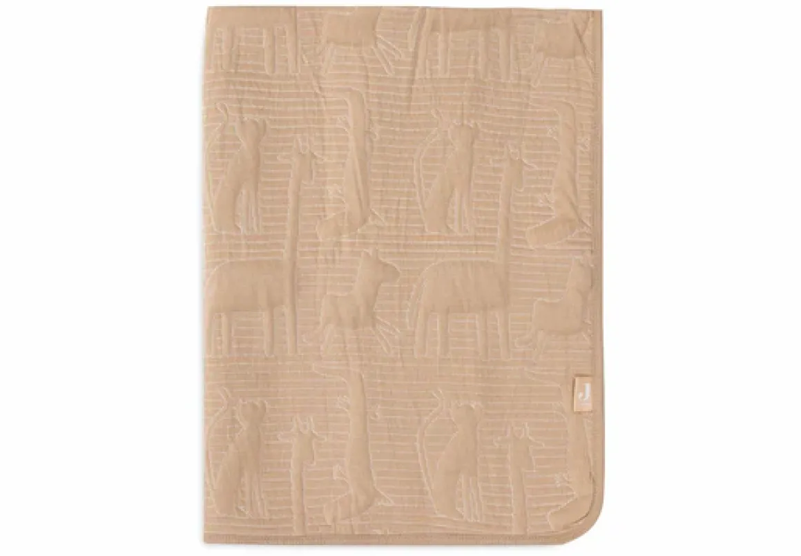 Jollein Ledikantdeken 100 x 150 cm Jungle Jambo Biscuit/Oatmeal
