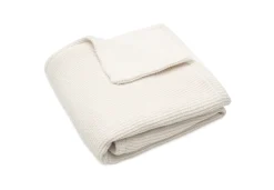 Jollein Ledikantdeken 100 x 150 cm Basic Knit Ivory Coral Fleece