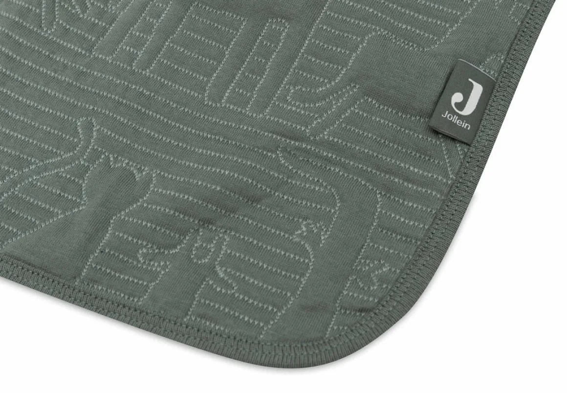 Jollein Ledikantdeken 100 x 150 cm Jungle Jambo Ash Green/Laurel