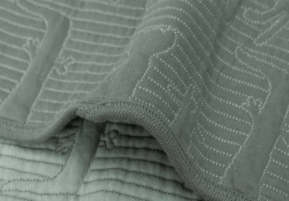 Jollein Ledikantdeken 100 x 150 cm Jungle Jambo Ash Green/Laurel