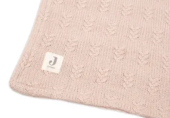 Jollein Ledikantdeken 100 x 150 cm Grain Knit Wild Rose/Velvet