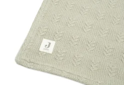Jollein Ledikantdeken 100 x 150 cm Grain Knit Olive Green Velvet