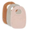 Jollein Slab Badstof Pale Pink/Nougat/Caramel (3pack)