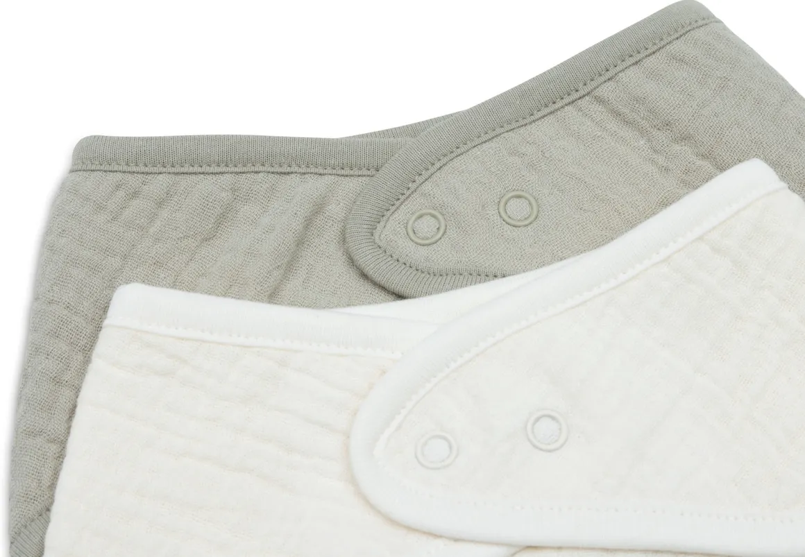 Jollein Slab Bandana Hydrofiel Olive Green/Oatmeal (2pack)