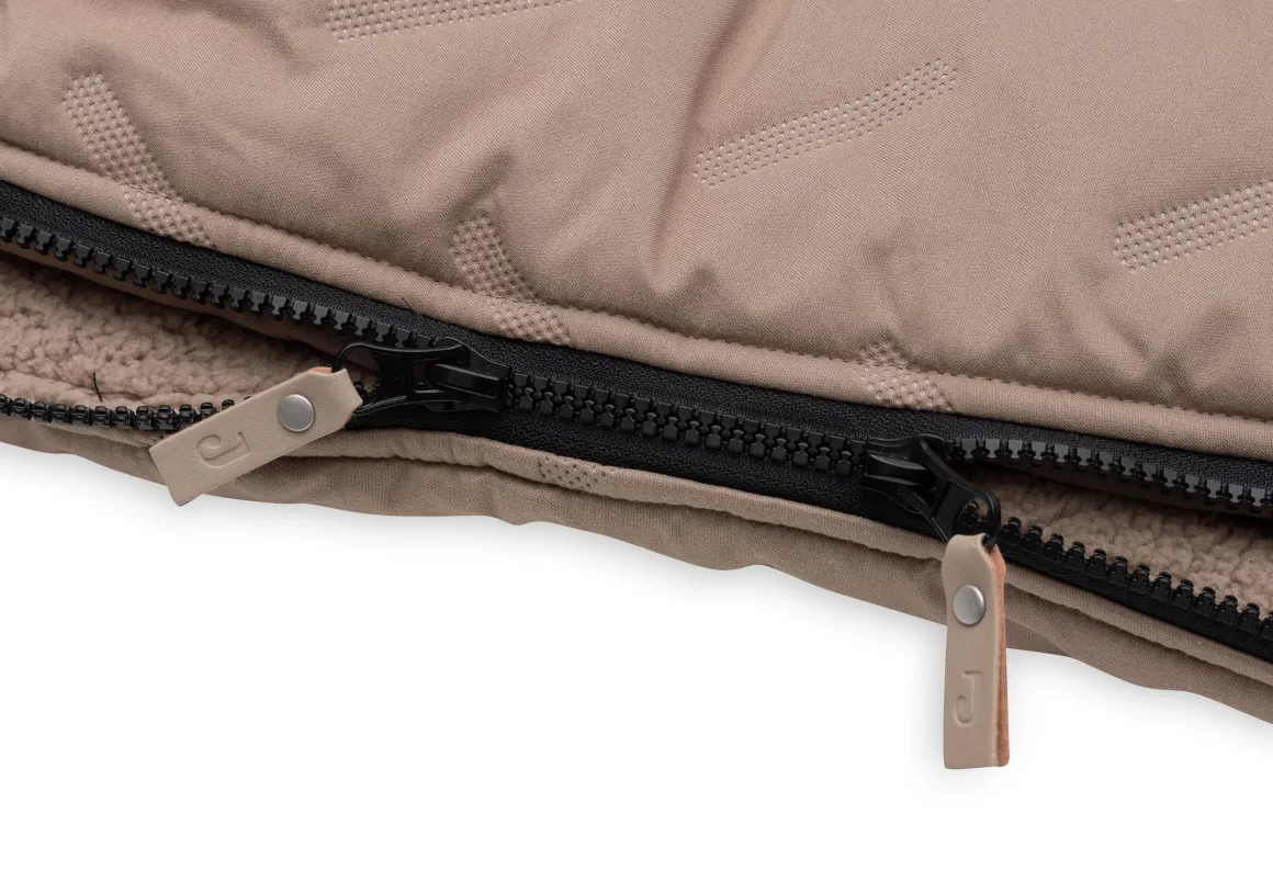 Jollein Voetenzak Buggy/Kinderwagen Embossed Milky Coffee