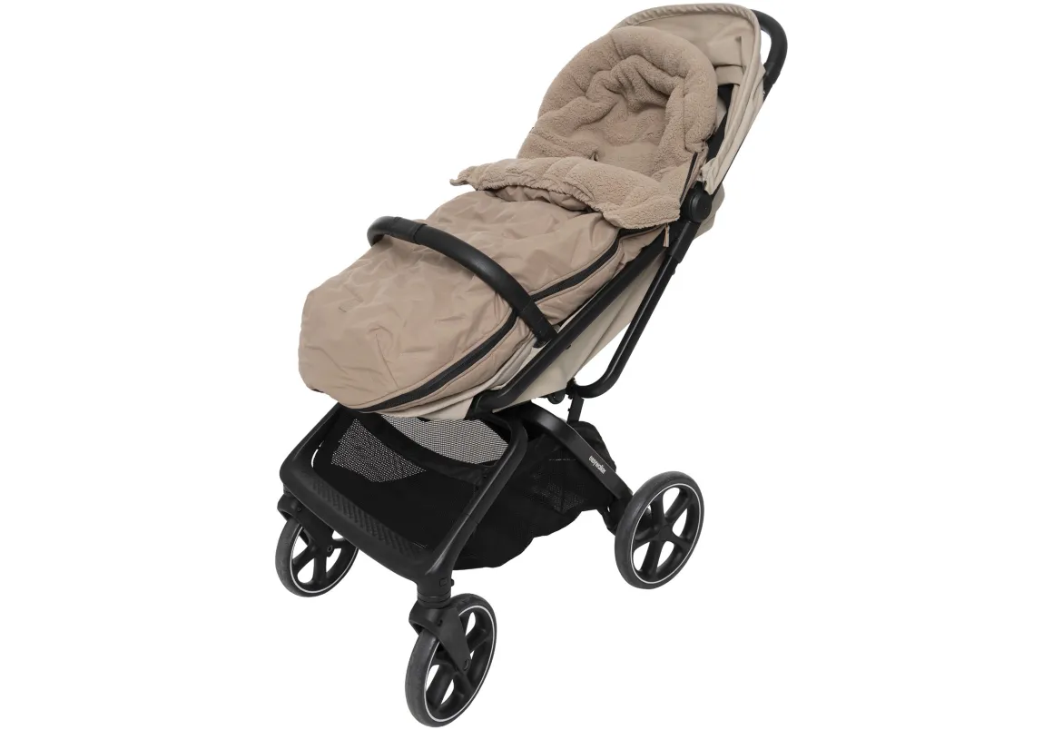 Jollein Voetenzak Buggy/Kinderwagen Embossed Milky Coffee