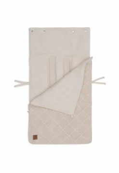 Jollein Voetenzak Groep 0+ Autostoel 3/5 Punts Gordel Check Knit Oatmeal