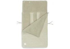 Jollein Voetenzak Groep 0+ Autostoel 3/5 Punts Gordel Grain Knit Olive Green