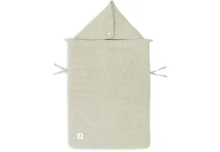 Jollein Voetenzak Groep 0+ Autostoel 3/5 Punts Gordel Grain Knit Olive Green