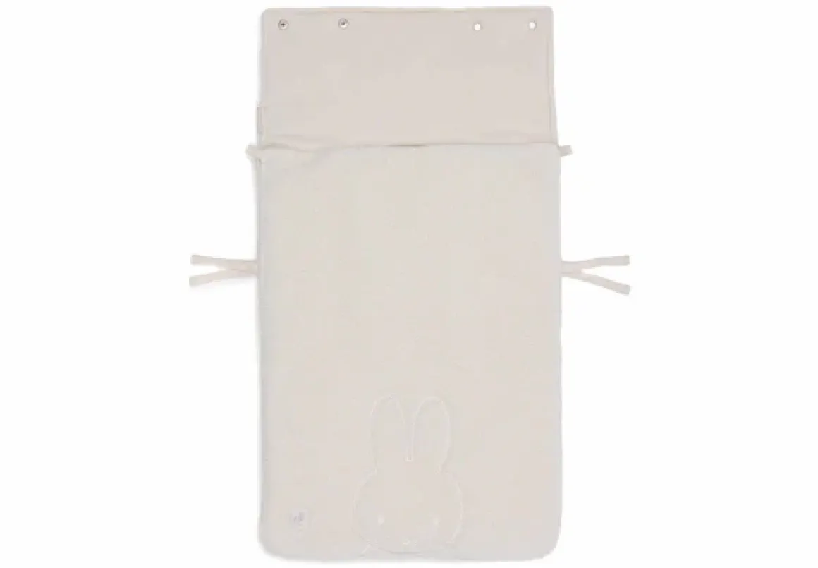 Jollein Voetenzak Groep 0+ Autostoel 3/5 Punts Gordel Miffy Teddy - Oatmeal