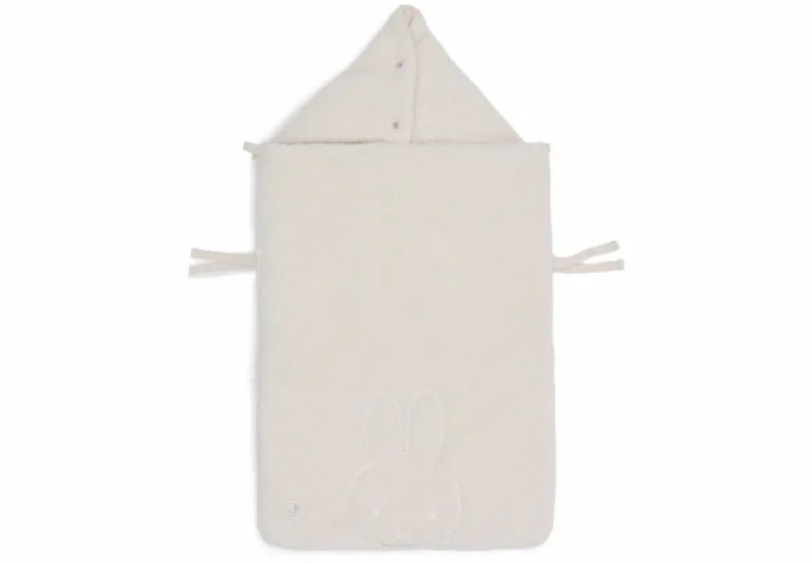 Jollein Voetenzak Groep 0+ Autostoel 3/5 Punts Gordel Miffy Teddy - Oatmeal