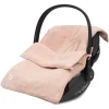Jollein Voetenzak Groep 0+ Autostoel 3/5 Punts Gordel Grain Knit Wild Rose