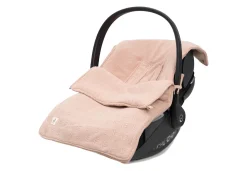 Jollein Voetenzak Groep 0+ Autostoel 3/5 Punts Gordel Grain Knit Wild Rose