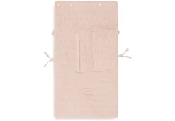 Jollein Voetenzak Groep 0+ Autostoel 3/5 Punts Gordel Grain Knit Wild Rose