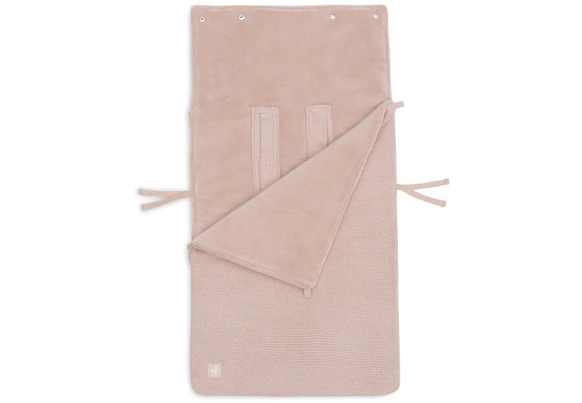 Jollein Voetenzak Groep 0+ 3/5 punts Gordel Basic Knit Wild Rose