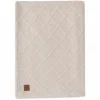 Jollein Wiegdeken 75 x 100 cm Check Knit Oatmeal/Teddy Fleece