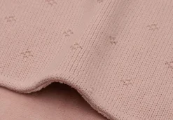 Jollein Wiegdeken 75 x 100 cm Cosy Knit Wild Rose/Velvet
