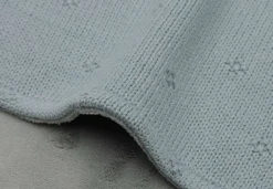 Jollein Wiegdeken 75 x 100 cm Cosy Knit Sea Green/Velvet