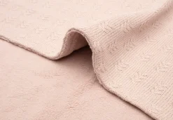 Jollein Wiegdeken 75 x 100 cm Grain Knit Wild Rose/Velvet