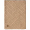 Jollein Wiegdeken 75 x 100 cm Check Knit Biscuit/Teddy Fleece