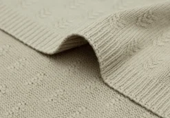 Jollein Wiegdeken 75 x 100 cm Grain Knit Olive Green