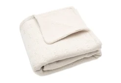 Jollein Wiegdeken 75 x 100 cm Grain Knit Oatmeal Velvet